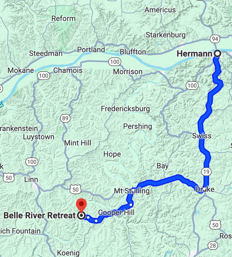 Belle Two Rivers Belle River Retreat - RV Park on the Gasconade River, Missouri